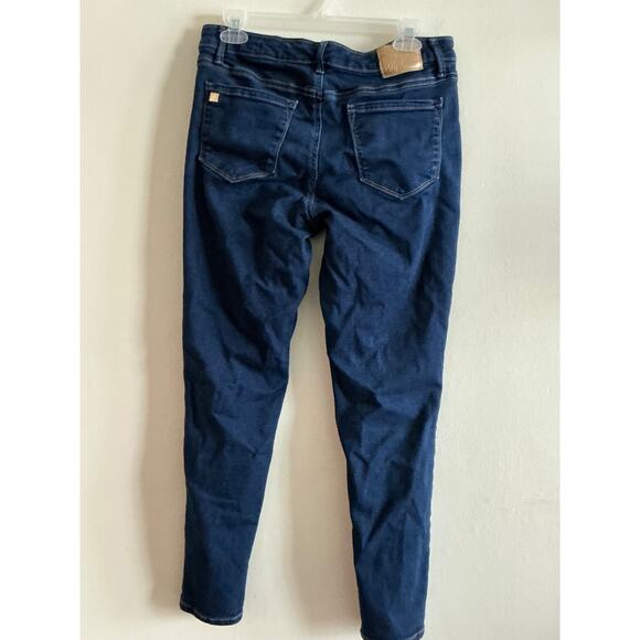 Anne Klein Stretch Lion Head Mid Rise skinny Ankle Jeans Sz 10 - Picture 2 of 8